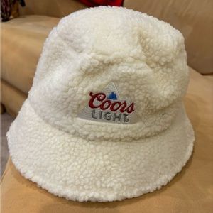 Fleece bucket hat … Coors light branded …